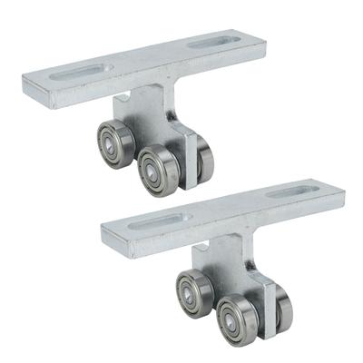 2Pcs Rad Trolley T Form Geschweißte Roller Trolley Stabile Lager Track Roller Räder für Track
