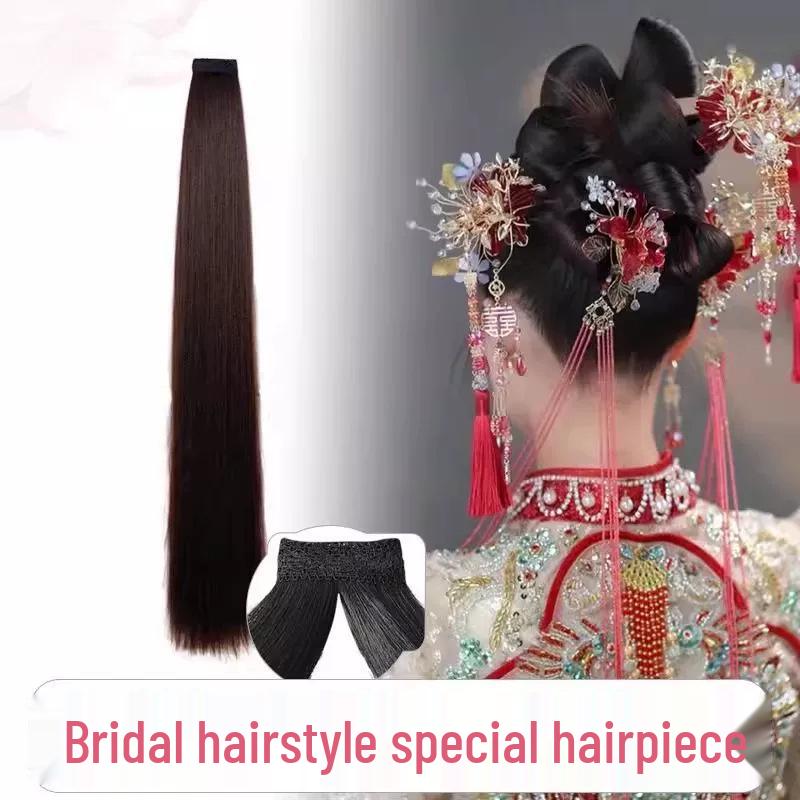 Professional Xiuhua Ancient Bride Updo Wig Pieces and Hairstyle Tool