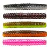 8Pcs Floating Worms Bass Fishing Lures Realistic Looking Bright Colors Reusable Outdoor Fishing Baits Soft Lures