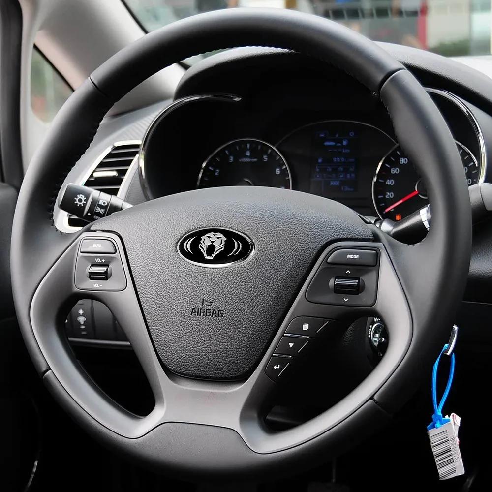 1PC Insignia de Pegatina Calcomanía 3D de Aluminio para Volante Estilo de Coche para KIA sportage ceed sorento cerato optima picanto rio soul k xzlhg22