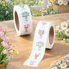 Spring Wild Flower Stickers Happy Birthday Party Decorations Kids Girls Favors Gift Bottle Stickers Wedding Baby Shower Supplies
