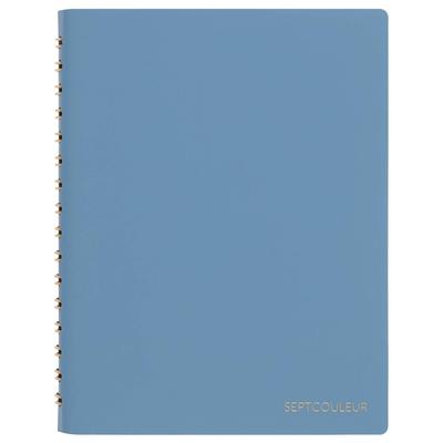 Maruman Septcouleur Notebook, A6, 3mm Grid Ruled, 100 Sheets, Spirit Blue, N769-02