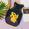 Yousheng Pet Vest Cartoon Pattern Wear Resistant Polyester Ultra-Thin Puppy Kitty Print Mesh Vest Apparel Pet Supplies