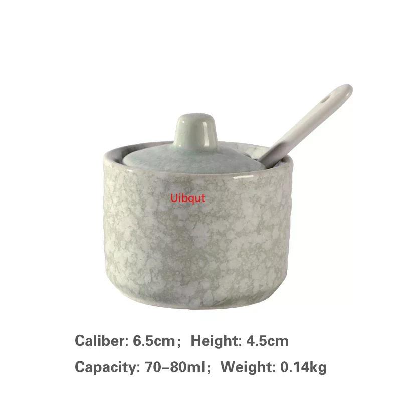 Japanese Tank Creative Seasoning Can Ceramic Seasoning Tank Kitchen Ware Storage Bottles and Jars Bottle Glass Bottle Jars