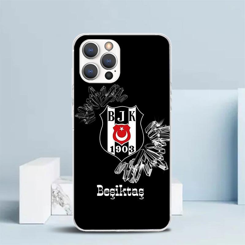 B-Besiktas B-BJK Zachte Cover voor iPhone 16 17 Air 15 14 Pro Max 16E Telefoonhoesje 13 Mini 12 11 7 SE 8 Printpatroon Passende Hoesjes 16 17
