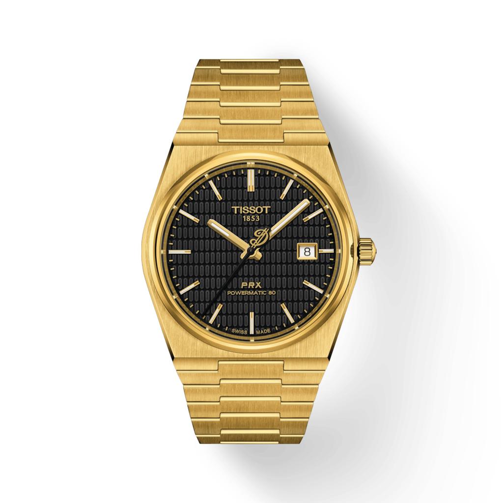 Tissot Edelstahl schwarzes Zifferblatt Herren Modeuhr T137.407.33.051.00