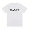 Summer DAMN  Print T-Shirt Men Rapper Vintage Unisex Cotton Hip Hop Oversized Tshirt T Shirt Streetwear Top Tee