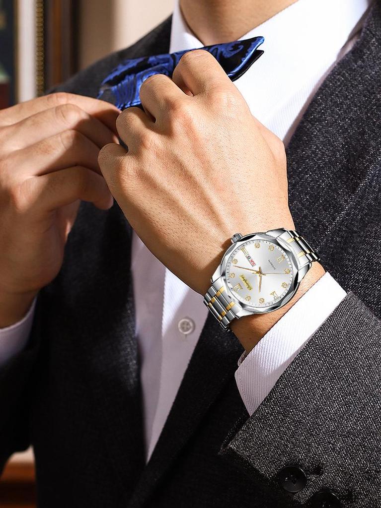 Dian Pai Men's Automatic Multifunction Waterproof Luminous Watch