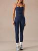 New yoga vest trousers set women's fitness nude quick-drying sports trousers sexy vest two-piece set
