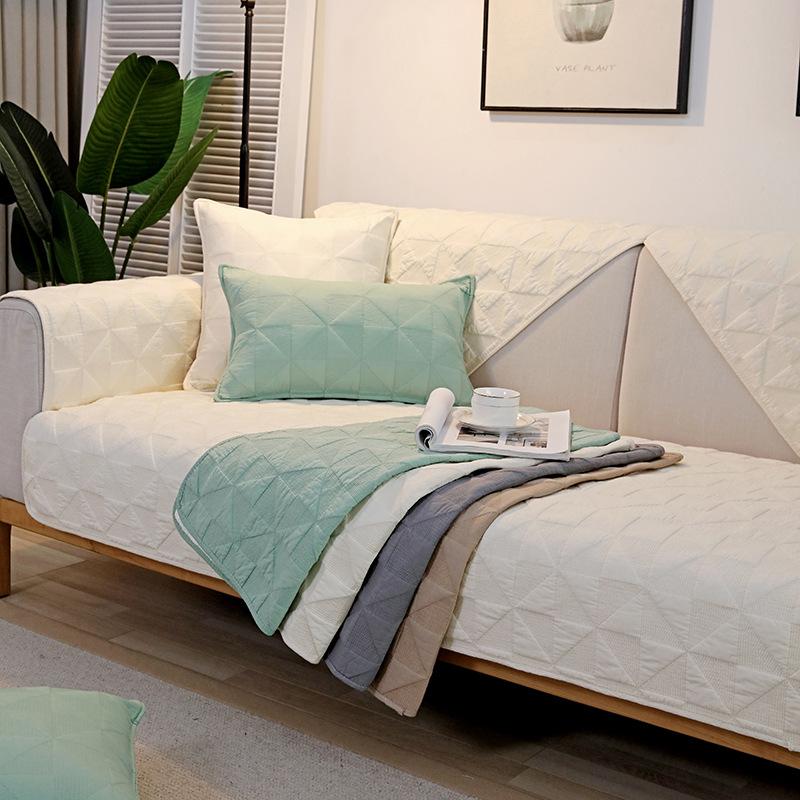 Sofa Cushions, All-season Universal Cotton Non-slip Seat Cushions, Simple and Modern, Summer Cover Cloth and Leather Sofa Covers, Scarves