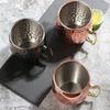 1 Stück Cocktail-Weinbecher Moscow Mule-Becher Edelstahl gehämmert Kupfer überzogen Bier Kaffeetasse Bar Drinkware Champagnerbecher