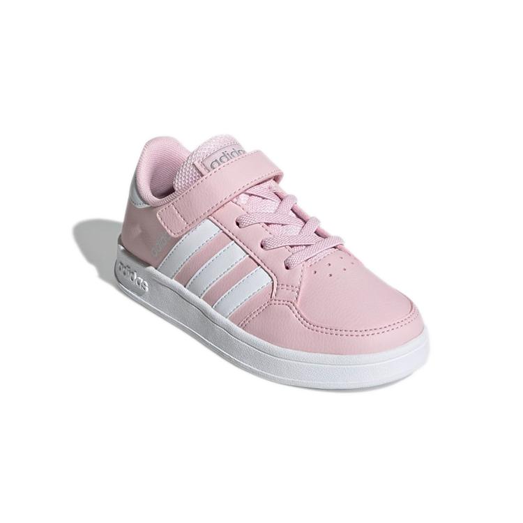 adidas Neo Breaknet Low Top Kids' Skateboarding Shoes Pink White Children Aged 3 7 Years Old GZ7644