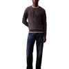 Calvin Klein Minimalist Comfortable Versatile Logo Sweater Men Sweater Ebony 40EM300-410