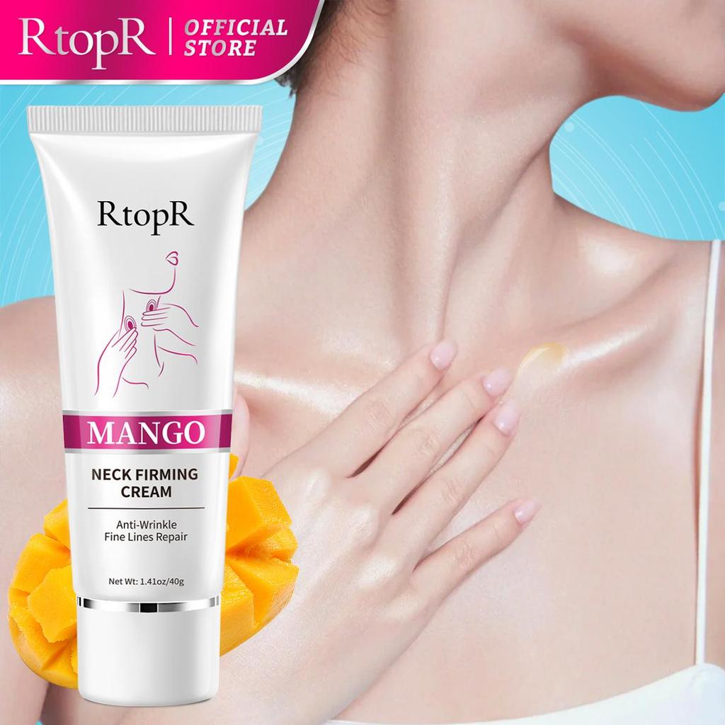 RtopR Neck Firming Rejuvenation Cream Anti-wrinkle Firming Skin Whitening Moisturizing Neck Serum Mild Peeling Beauty Neck Care
