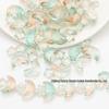 Moon and Star Glass Beads Set: Iridescent DIY Bracelet & Necklace Kit