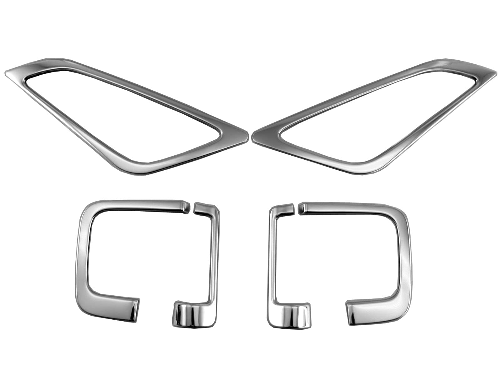 

BRIGHTZ Finish Stainless Steel Inner Door Handle Set for Delica Ultra-Mirror Covers, Plated, 6-Piece [INS-DHC-132] D2 MB37S/MBD7S (37)