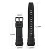 20mm Universal Resin Strap for Casio Stainless Steel Buckle Sport Waterproof Men TPU Replace Band Bracelet Watch Accessories