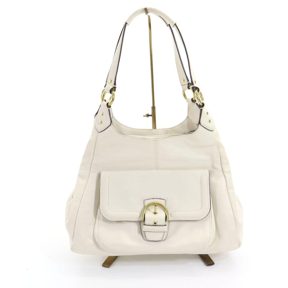 

COACH F24686 Campbell Hobo Handbag off white Women Used