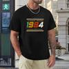 2024 New Mens Tshirt Novelty Awesome Vintage Classic 1984 Original TShirt Streetwear Cotton Summer Style Tshirt Men Tees