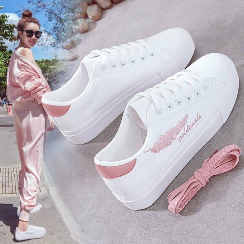 Spring and Autumn New White Shoes Female Casual Shoes