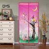 DYS Home Decor Tree Castle Magnetic Window Door Fly Screen Anti Mosquito Mesh Curtain