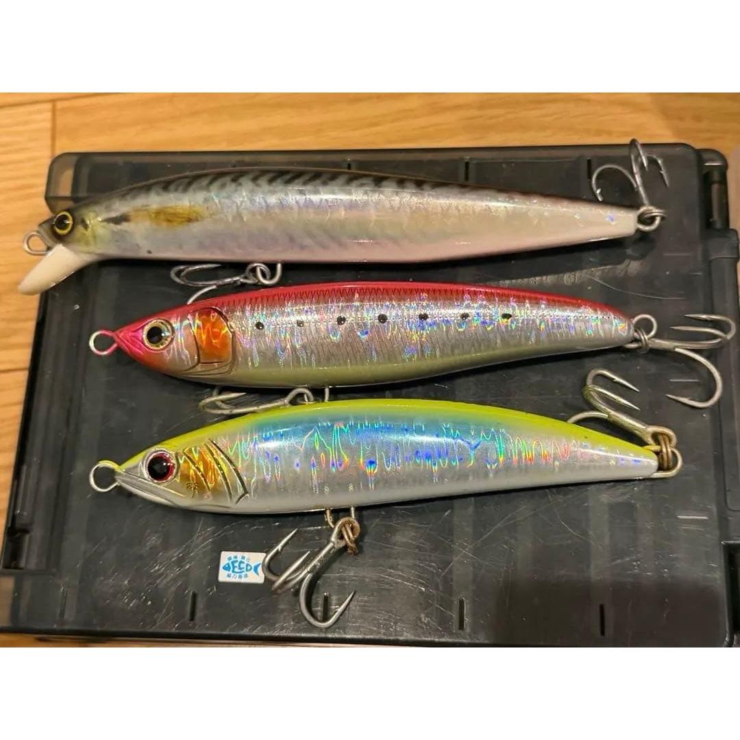 Used Lure 3-piece set Rush Dive Loaded Rock Jerk