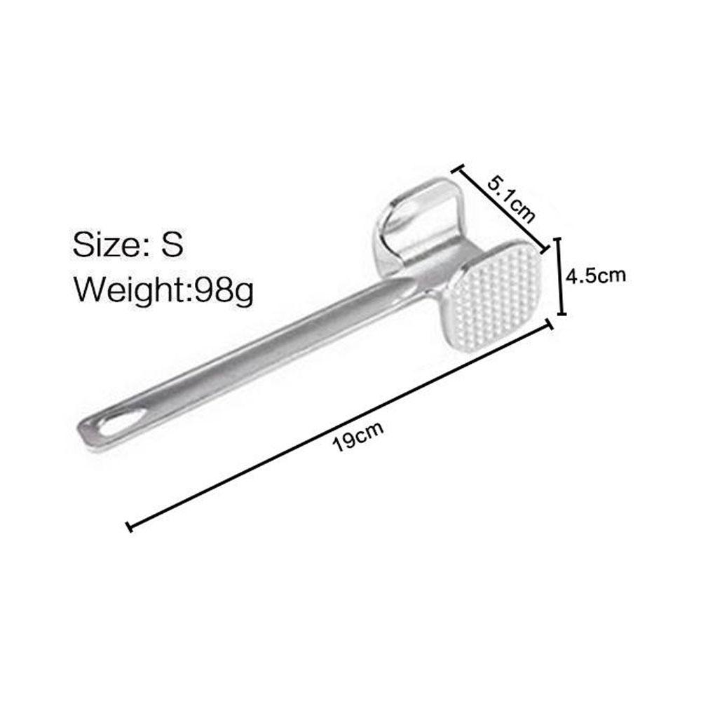 Professional Stainless Steel Meat Tenderizer Hammer - Dual Needle Flat Mallet Head for Steak Beef Chicken Pork Kitchen Tool 4