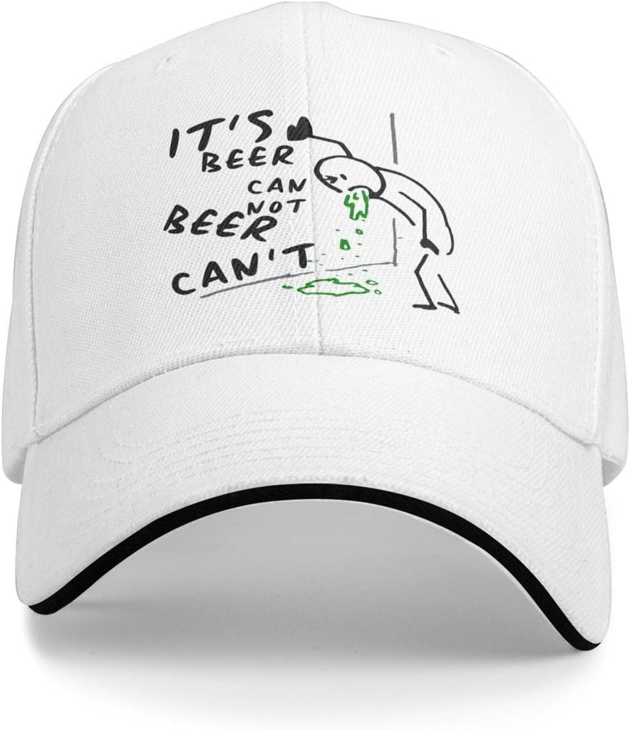 Its Beer Can Not Beer Cant Funny Drinking Graphic Baseball Cap Polyester Adjustable Outdoor Hat