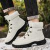 2025 Winter Warm Snow Boots Piled Thickened Men's Cotton Shoes High-top Boots