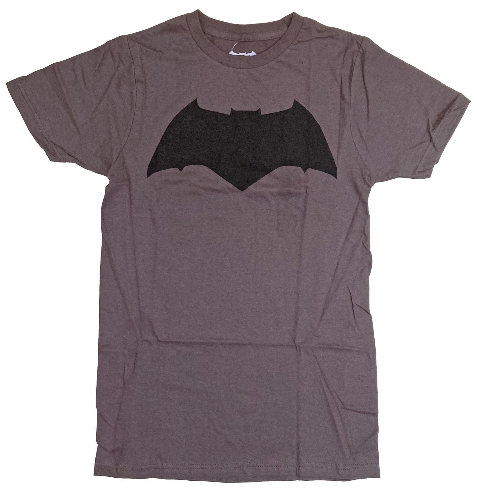 DC Comics Batman Logo Men s Charcoal T-Shirt New XL