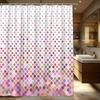 1pc Colorful Abstract Gradient Shower Curtain - Pink, Purple & Pastel Hues, Polyester, Machine Washable, Modern Bathroom Decor