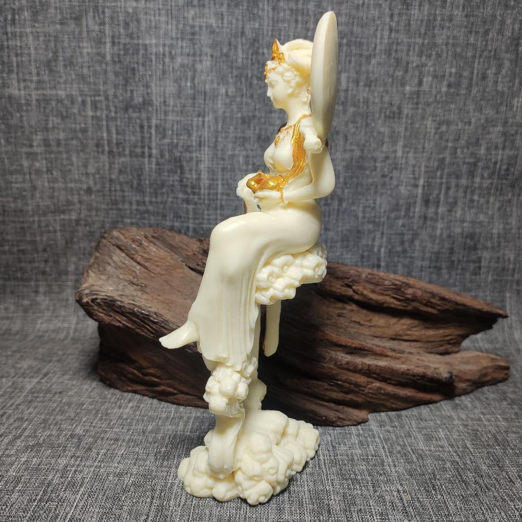Resin Chang'e Fairy  Decorative Sculpture Statue Chinese Mythological Characters Home Room Office Decoration Accessories
