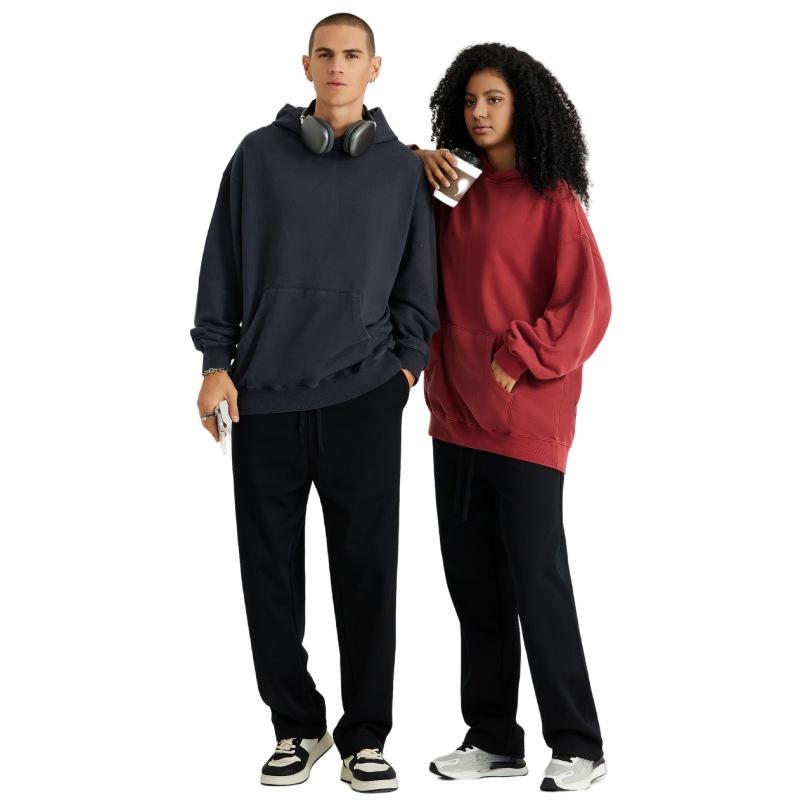 40G Pure Cotton Heavy Washed Old Hooded Sweater Men'S American Retro Trendy Couple Hoodie