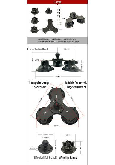 Universal Car Glass Vacuum Suction Cup with 25mm Ball Head Mount