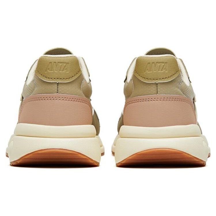 ANTA Men Classic Retro Casual Shoes Khaki Off White Pink 112328871-9