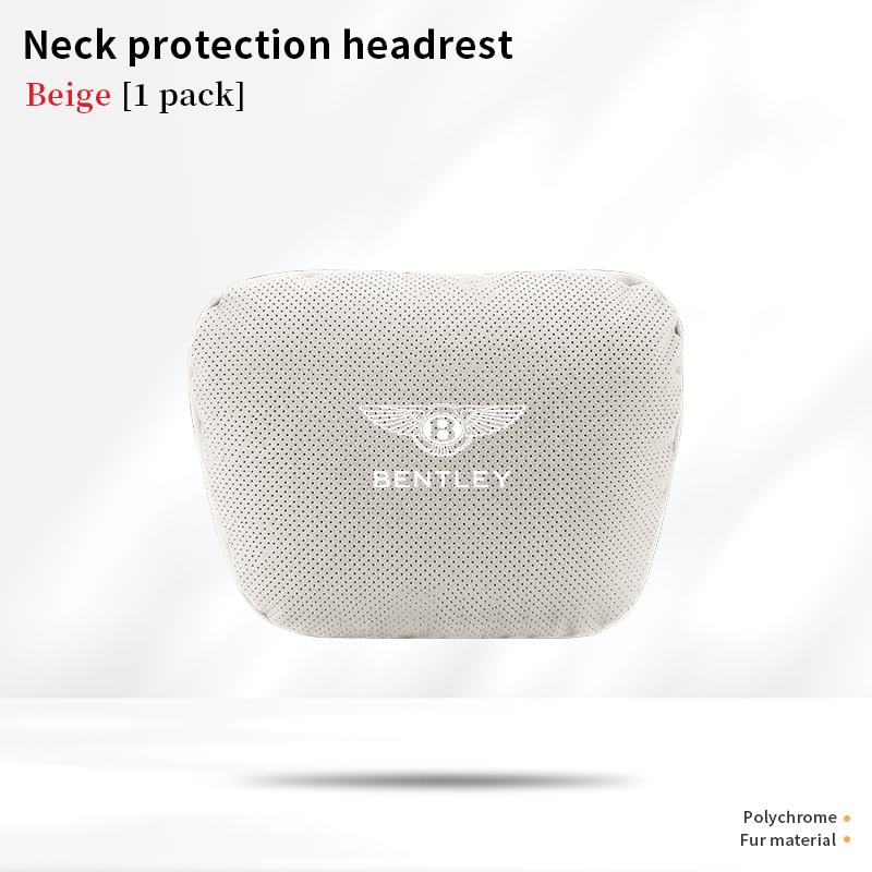 For Bentley Continental GT MULLINER Bentayga Flying Hurtling Spurlogo Car Headrest Neck Support Lumbar Cushion Soft Neck Pillow MY5