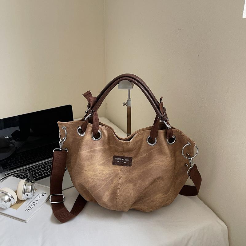 Niche large-capacity handbag bag women's summer new fashionable and simple commuter shoulder messenger bag