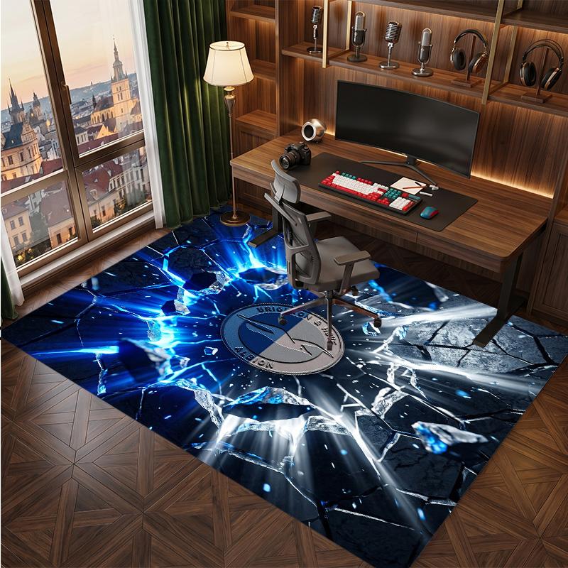 Brighton & Hove Albion Football Print Crystal Velvet Rug, Comfortable Water Absorbent Non Slip Indoor Floor Carpet