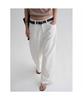 8SECONDS Semi-Wide Linen Denim White