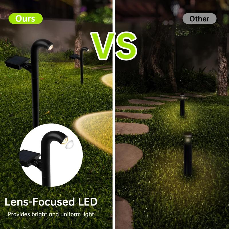 1-4 Pcs Solar LED Light Super Bright Spotlight Outdoor IP55 Waterproof Lawn Lamps Path Light for Garden Walkway Decor Lighting