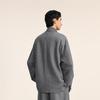 CROQUIS Men's Boat Neck Cardigan Sweatshirt