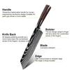 8 Inch Kitchen Knife High Carbon Steel Hand Forged Chef Knife Sharp Meat Vegetable Chopper Professional Kitchen Cooking Knife