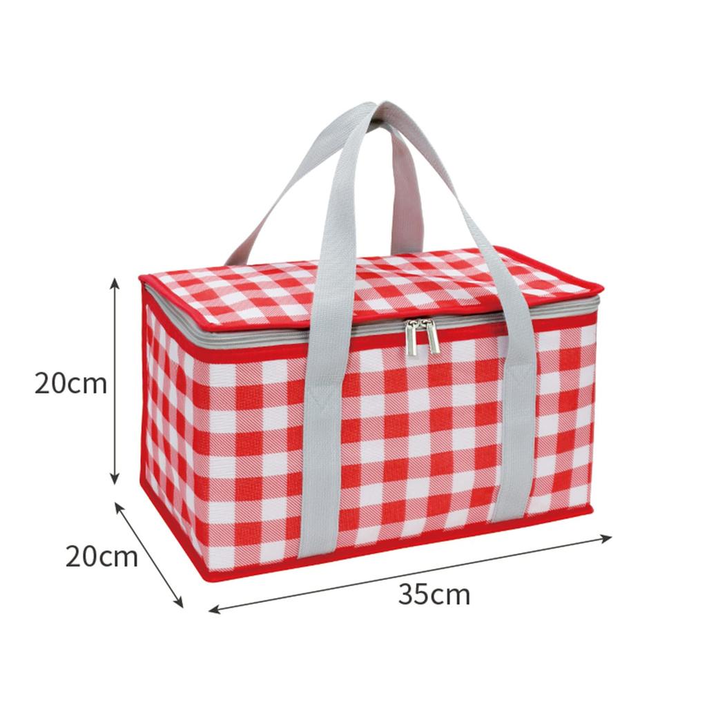 Borsa da Picnic Portatile Termica Isolante Borsa Frigo Grande per Campeggio all'Aperto Borsa Pranzo da Esterno Impermeabile Scatola Spessa con Pellicola di Alluminio