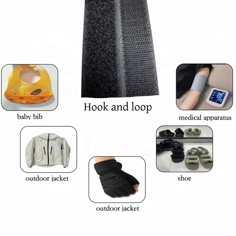 Customized 50mm Hook Loop Velcroes Tape Strap Industrial Strength  Polyester Hook and Loop