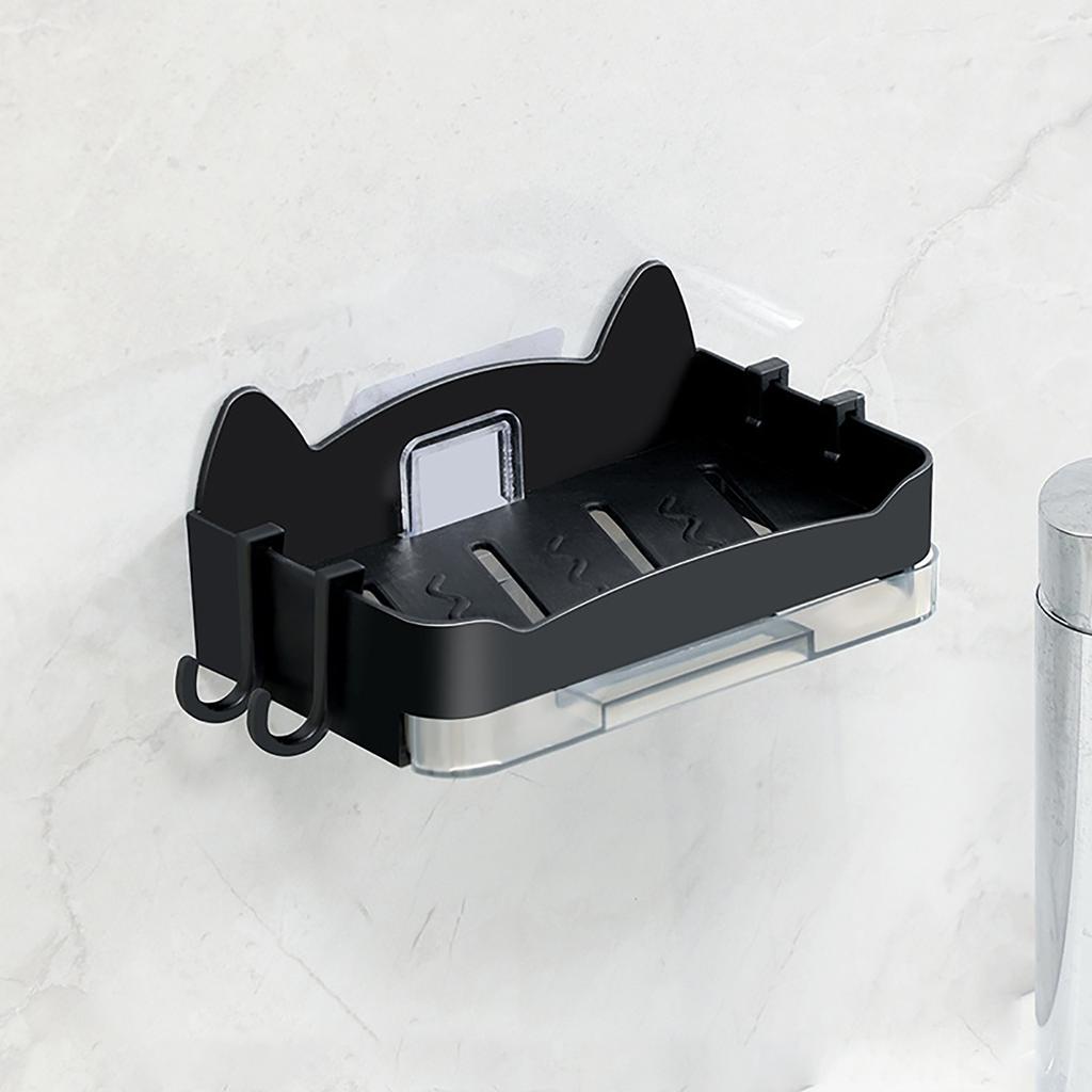 Wall Mounted Soap Holder Hole Shape Drainage Soap Dish Holder for Bathroom