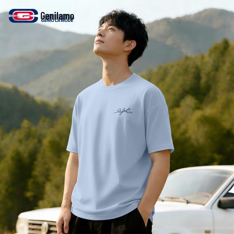 

GENIOLAMODE Men s Casual Cotton Short Sleeve T-Shirt 2XL