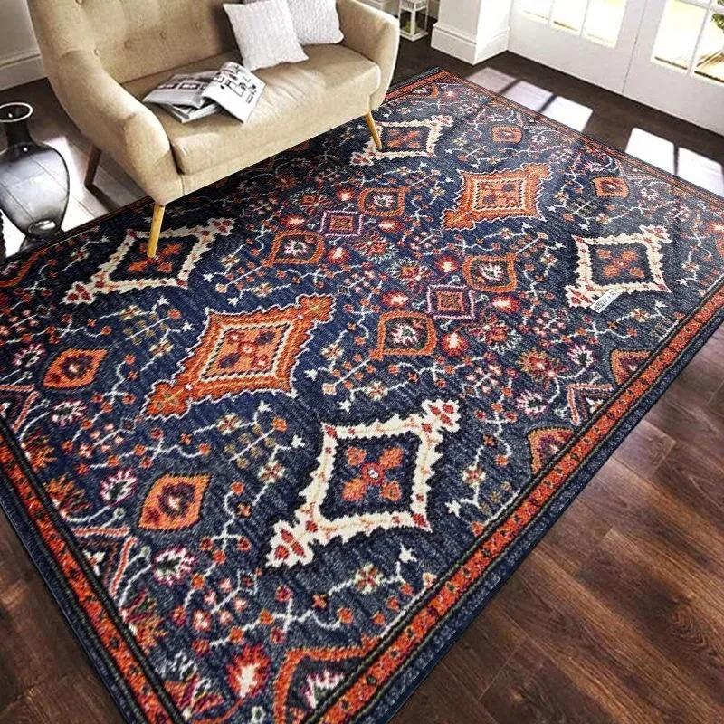 

Retro Persian Style Washable Rug for Lightweight Comfort in Living Room and Bedroom Bedside Decor 40x60cm
