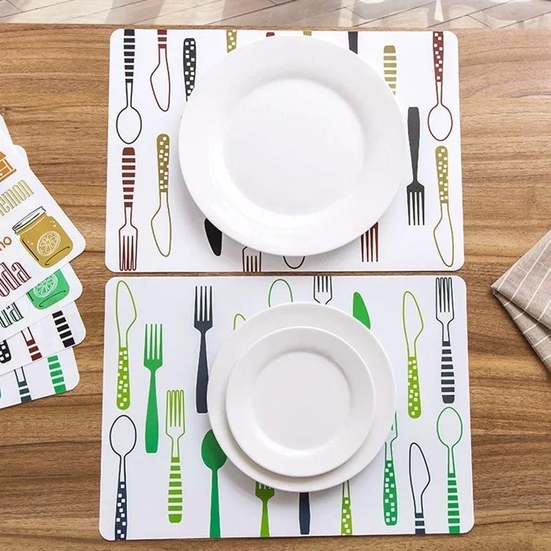 

PVC Insulated Bowl Tableware Placemats Table Coasters Dining Table Placemats Desktop Decoration M білий