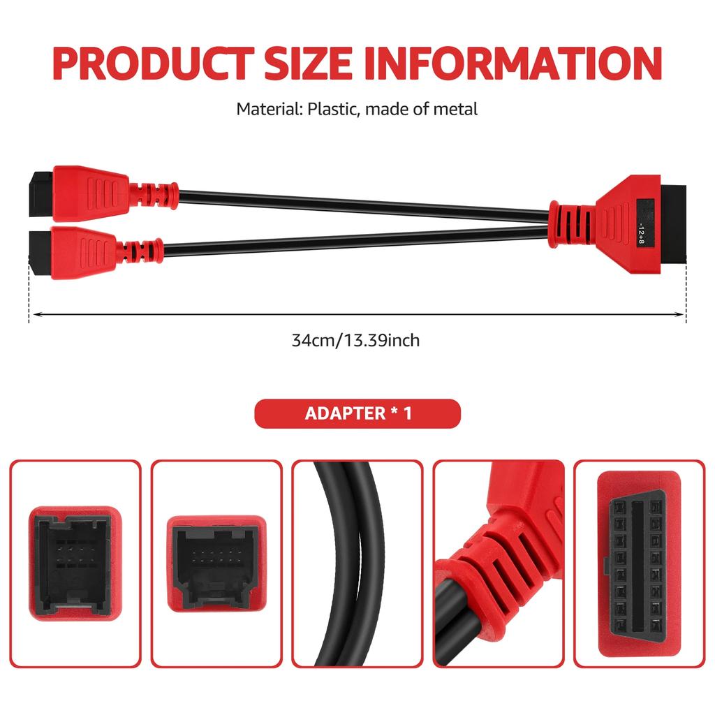 OBD2 Adapter SGW Cable 12+8 adapter Cable Connector Bypass Gateway Protocol Programming for Dodge Ram Jeep Fiat Fca Chrysler MS9