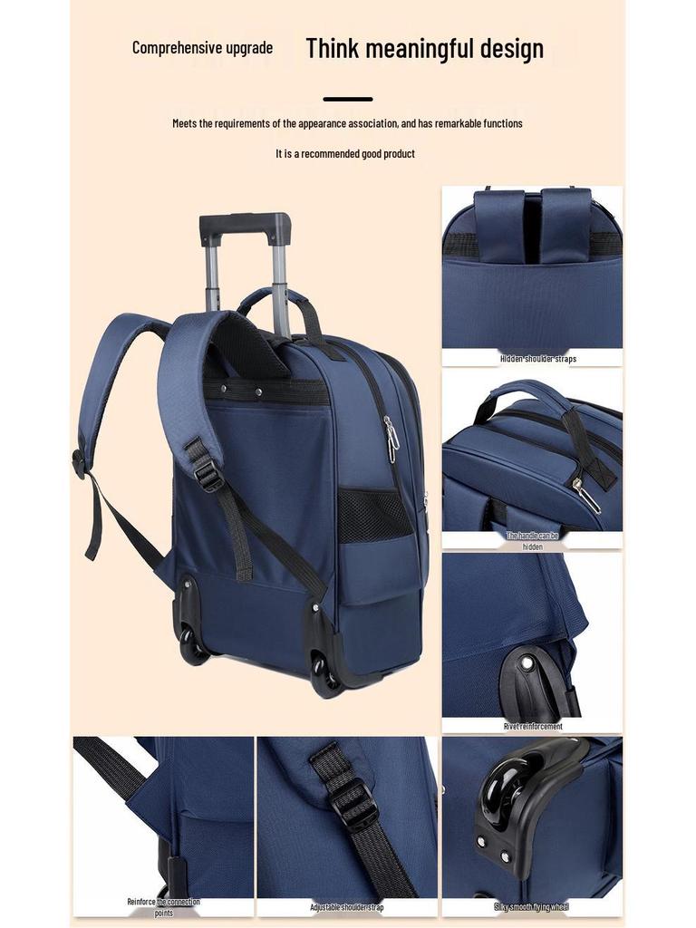 2024 Stylový batoh na kolečkách pro studenty - Velká kapacita pro muže a ženy